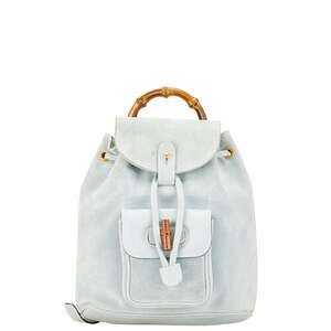 Gucci Vintage Bamboo Backpack Suede #252141G40B